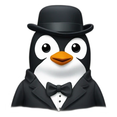 penguin peaky blinders flat cap sticker