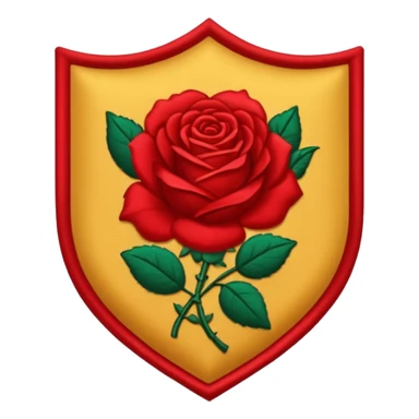 brasão com rosas condessa vermelha sticker