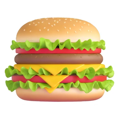 cheeseburger with lettuce and tomato sticker