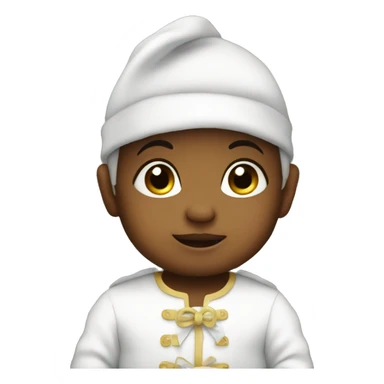 baby in costume sticker