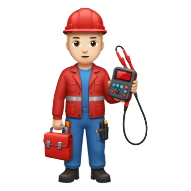 full bady red electrshn badass holding meltmeter sticker