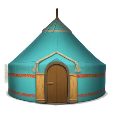 kazakh yurt sticker