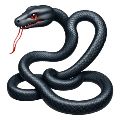 Una vibora negra sticker