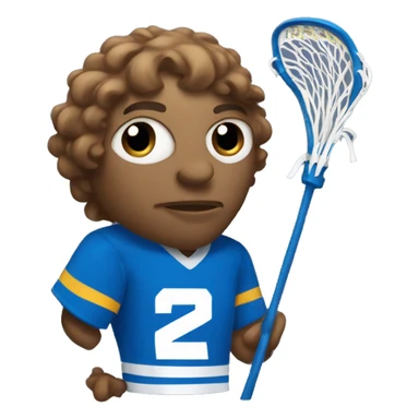 Lacrosse playing Buffalo  sticker