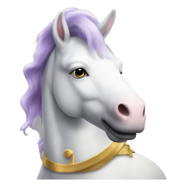 Monsieur grand avec une bouet licorne  sticker