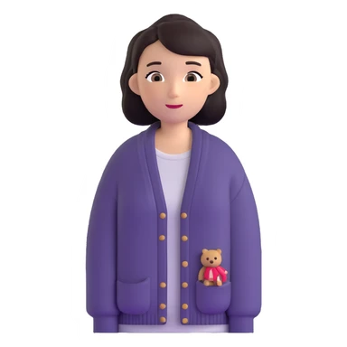 cozy cardigan sweater with indie singer vibe sticker