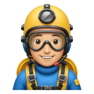 parachute diver sticker