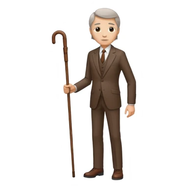 give me a suit only the clothes the old one brown color with a stick sticker