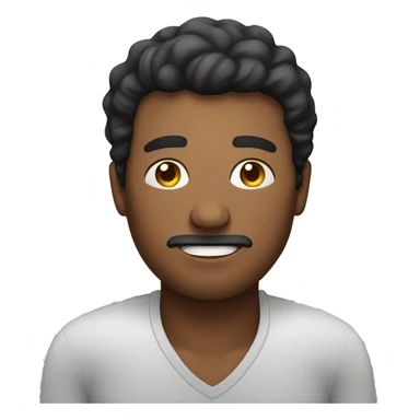 man with a pillow sticker