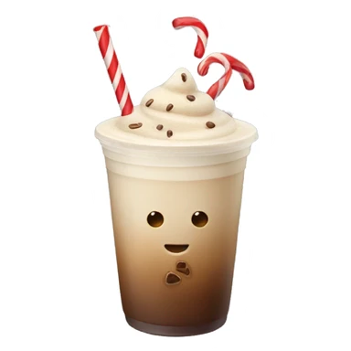 Christmas iced coffee sticker