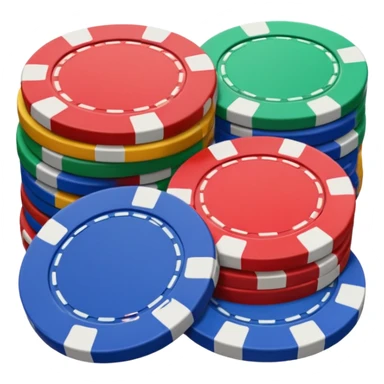 poker chips sticker