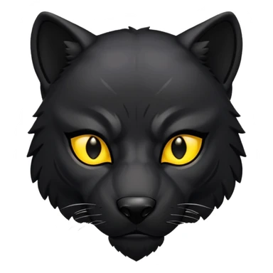 Black Panther wolf sticker