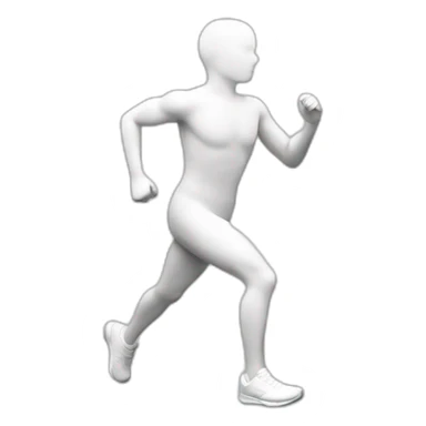 person-running-white-vector-outline sticker