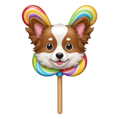 Lollipop and papion sticker