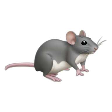 Souris sur une île sticker