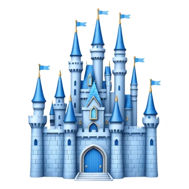 Disney Castle 3d with texture sticker