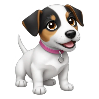 jack russell puppy sticker
