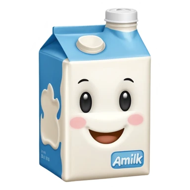 A milk gang cartton style character with ''AMILK'' sticker