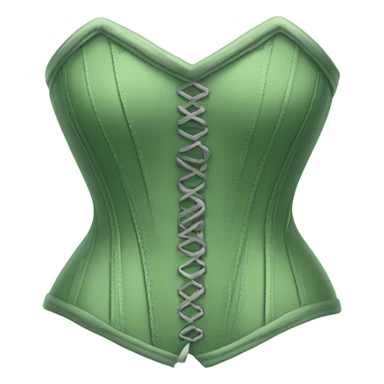 Sage corset, isolated sticker