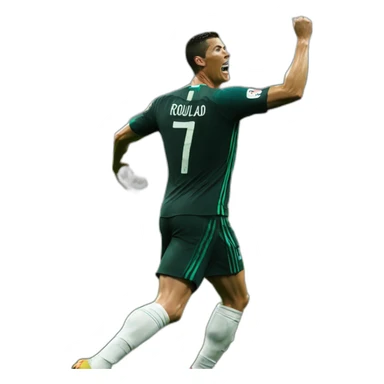 Cristiano Ronaldo celebrating sticker