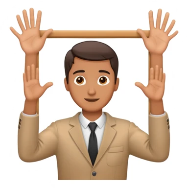 director hands frame gesture, filmmaker framing with hands sticker