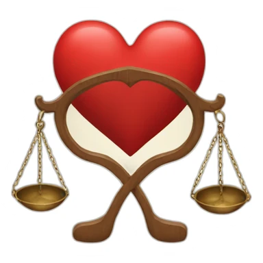 Heart and law sticker