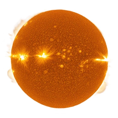 hubble sun closeup sticker