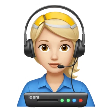 mujer  joven rubia con modem de internet sticker