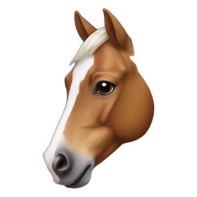 Mixed horse and chicken sticker