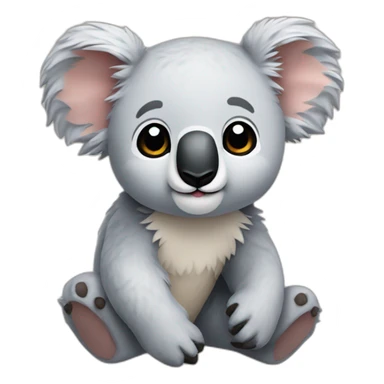 Cute Koala plushie sticker