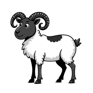 black ram sticker