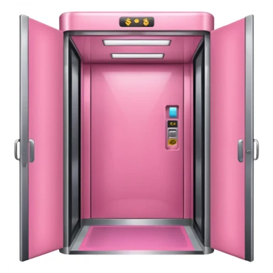 cute pink simple elevato ,make it obvious that it’s an elevator  sticker