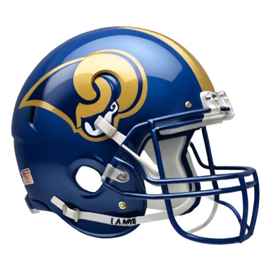 LA Rams helmet and logo sticker