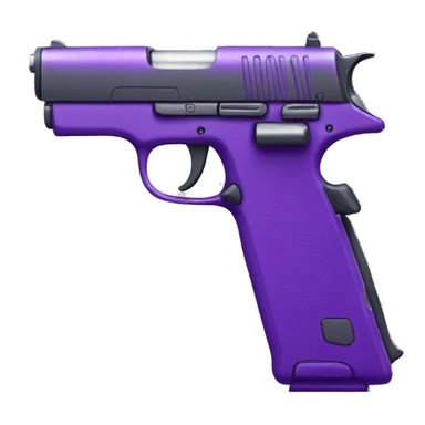 purple pistol with extender sticker