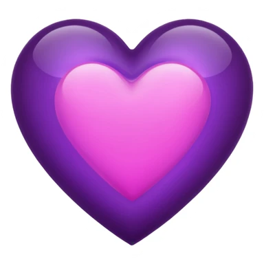 Dark violet like pink heart  sticker