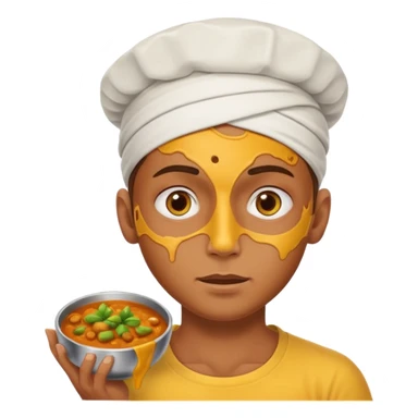 Curry head sticker