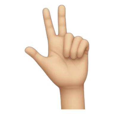 a closed hand with the little finger raised Without man sticker