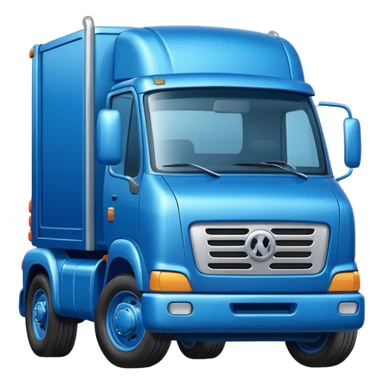camion bleu sticker