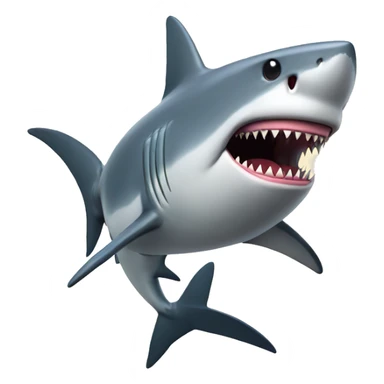 Shark with a gun sticker