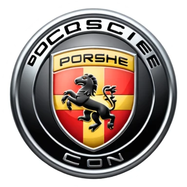 Generate an emoji of porsche logo sticker