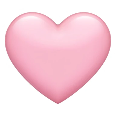 light pink heart  sticker