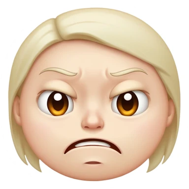 disgusted face sticker