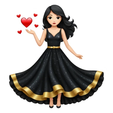 Glitter dark romance sticker