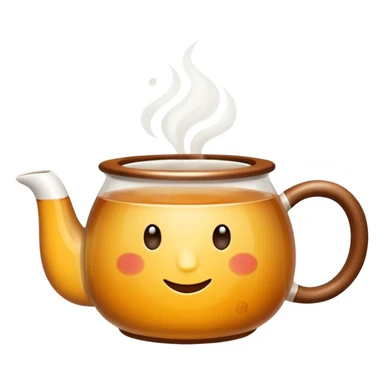 Tea Mug with steaming tea inside sticker