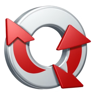 Prompt 15: "Is your backup plan."
Graphic: 🔄 Refresh/loop arrows icon (white with red highlights).
Animation: Arrows rotate smoothly.
Background: Transparent. sticker