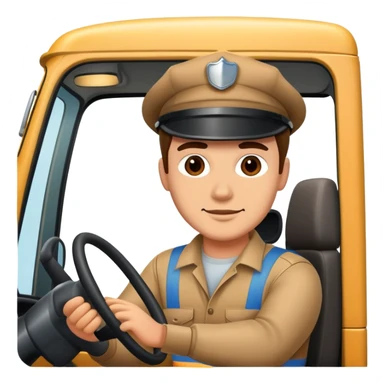 truck driver behind the wheel sticker