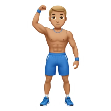 HOMBRE HACIENDO EJERCICIO sticker