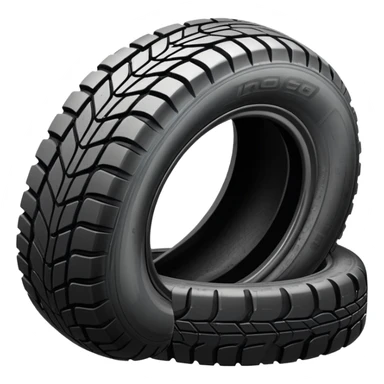 car tire with treads sticker