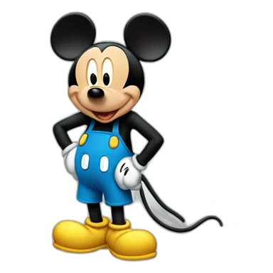 Mickey qui fume sticker