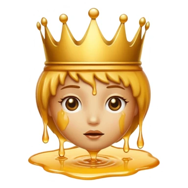 Honey with a crown on top sticker